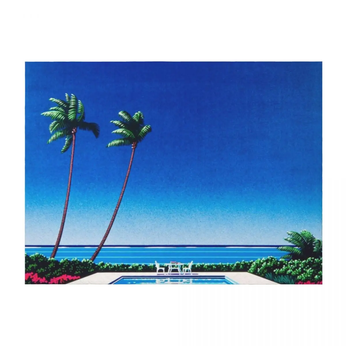 

hiroshi nagai Throw Blanket Cute Plaid Single Camping Furry Blankets