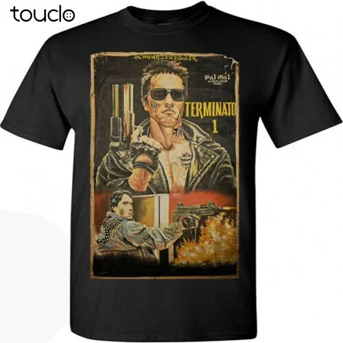 Terminato Terminator Movie Vintage Poster Retro T-shirt Size S M L XL 2XL 3XL