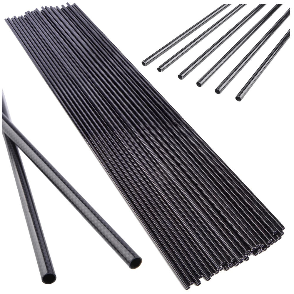 

6/12/24PCS 3K Archery Pure Carbon Arrows Shafts - 31.5 Inch SP350 Spine, Ideal for Bow Target Shooting Hunting&DIY Arrow Making