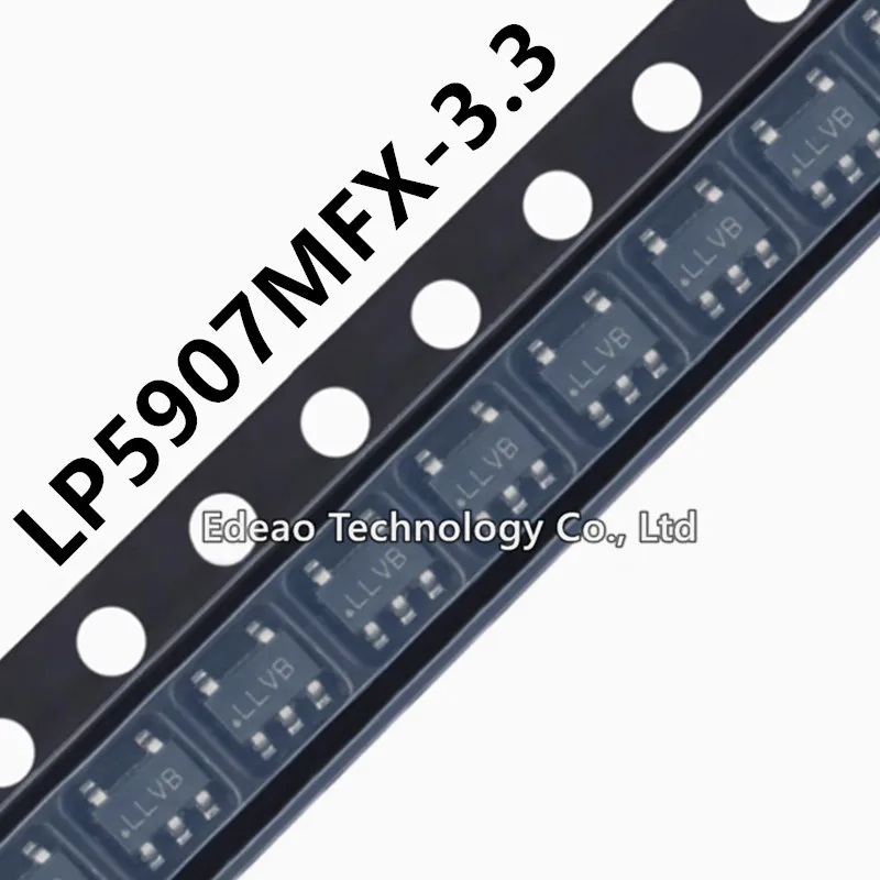 10~100Pcs/lot NEW LP5907MFX-3.3/NOPB SOT23-5 LP5907MFX-3.3 LP5907MFX LP5907 0.25A 3.3V SMD Marking:LLVB