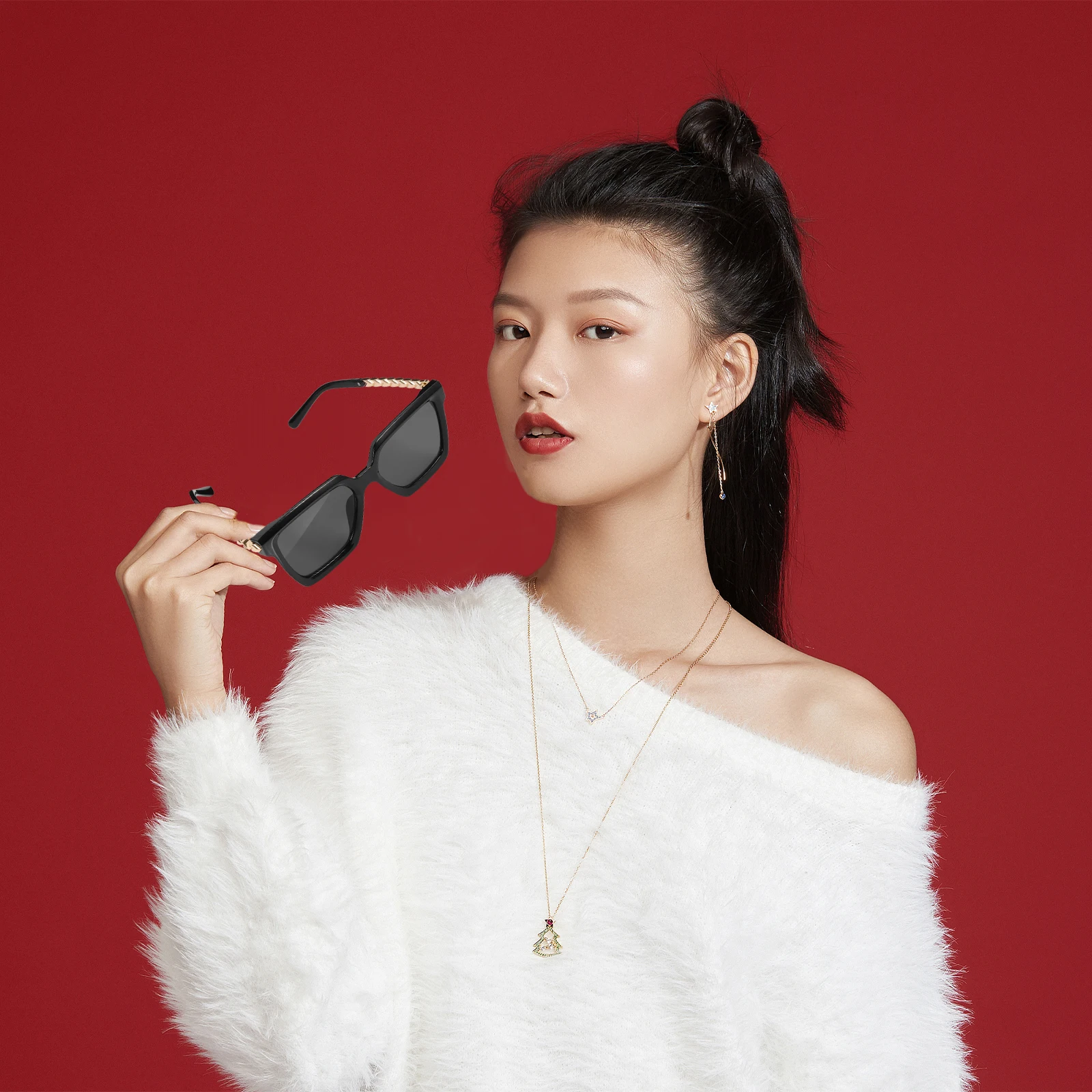 

Metal Temple Sunglasses Summer Beach Fashion Outdoor Women Accessories PC Material High Quality Durable Sunglasses Frames