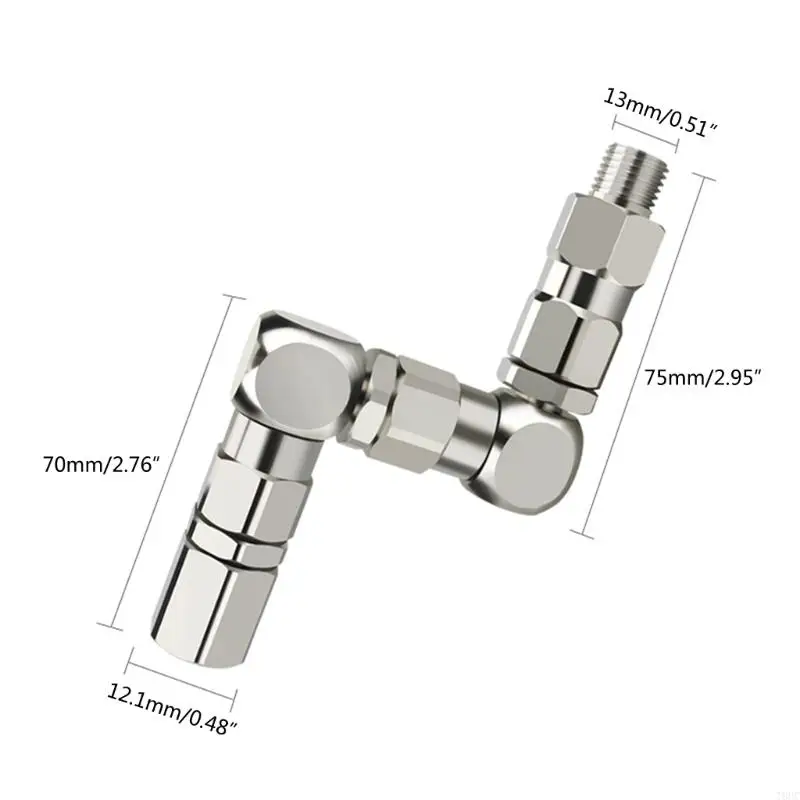 T8UC Adattatore giunto girevole a 360 gradi per connettore pompa spruzzatore per pistole a spruzzo airless