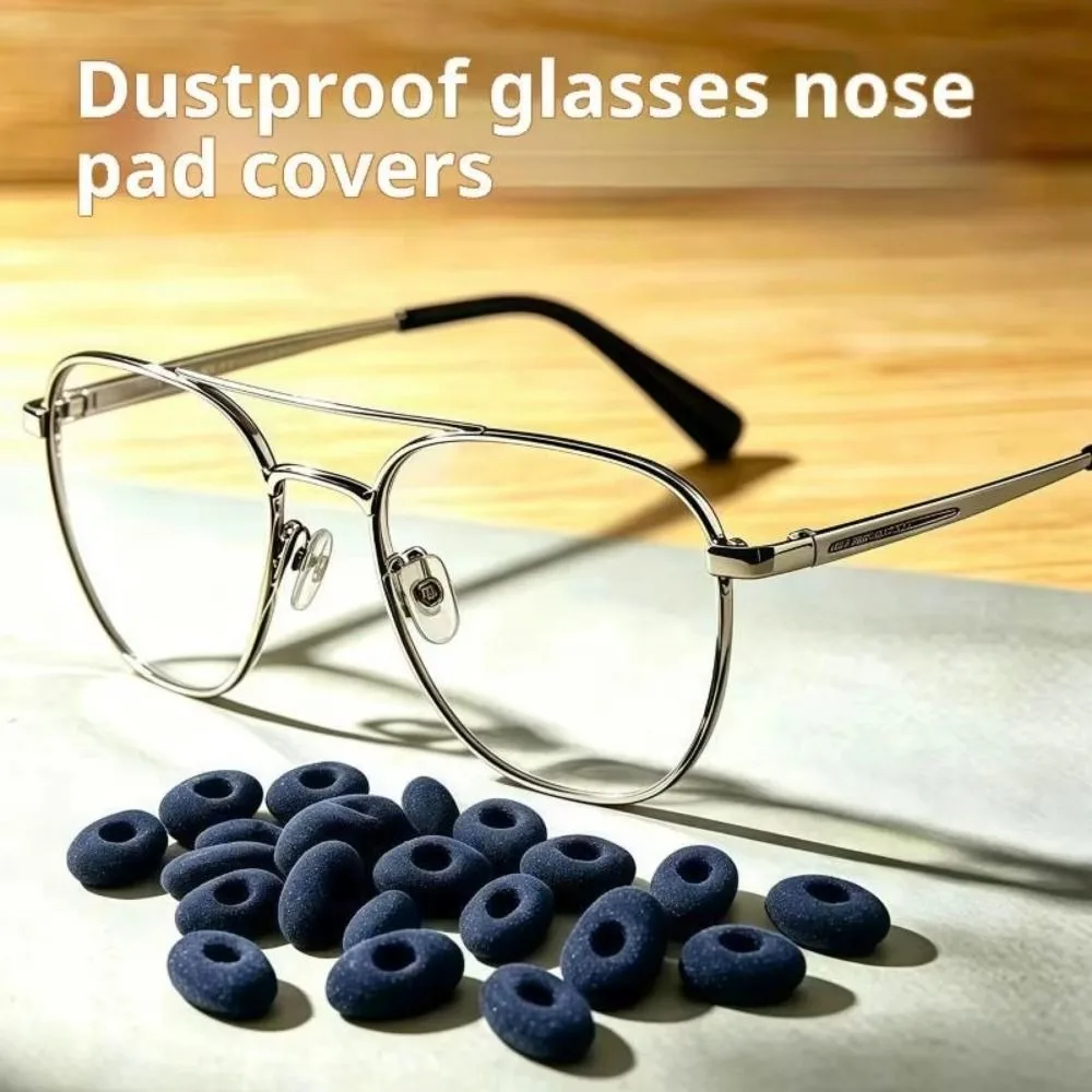30Pcs Soft Foam Glasses Nose Pads Breathable Cover Protection Sunglasses Nose Pads Covers Reduce Indentation Bridge Support