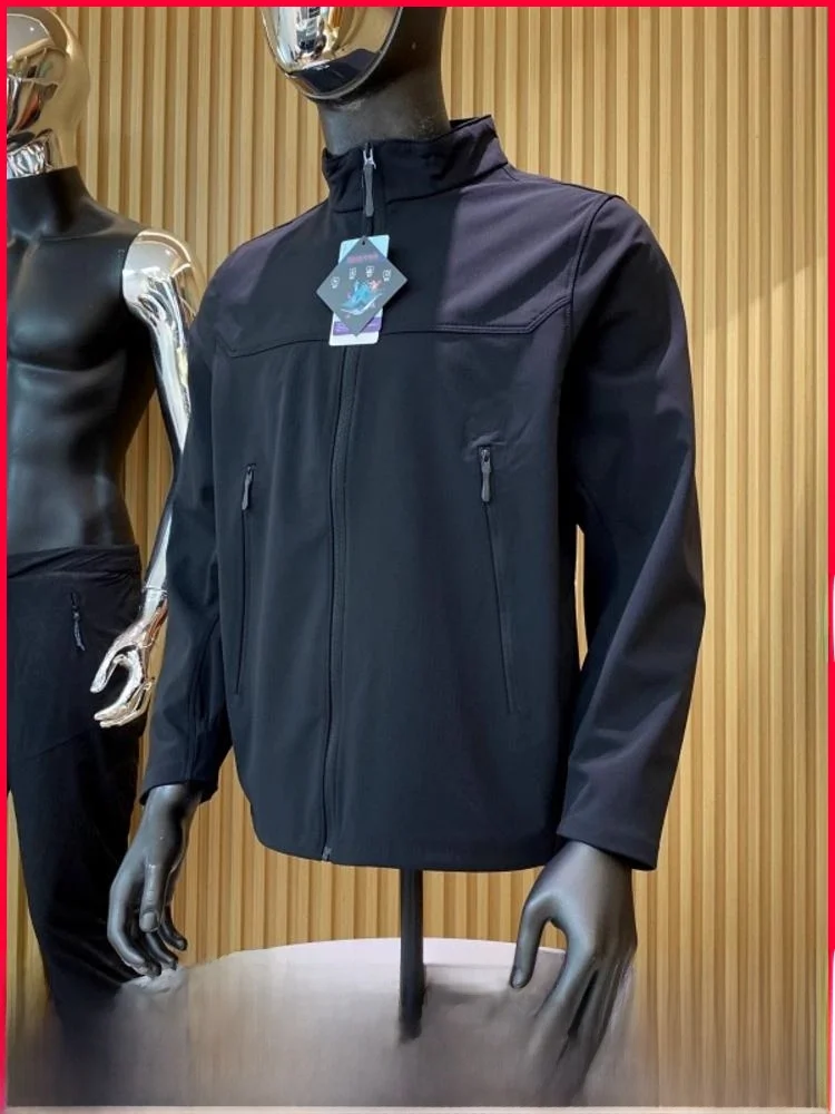 

Outdoor Function Series Cosite id Warm Fce Men's Stand Collar Soft ell Jaet Waterproof Windproof Spring Autumn