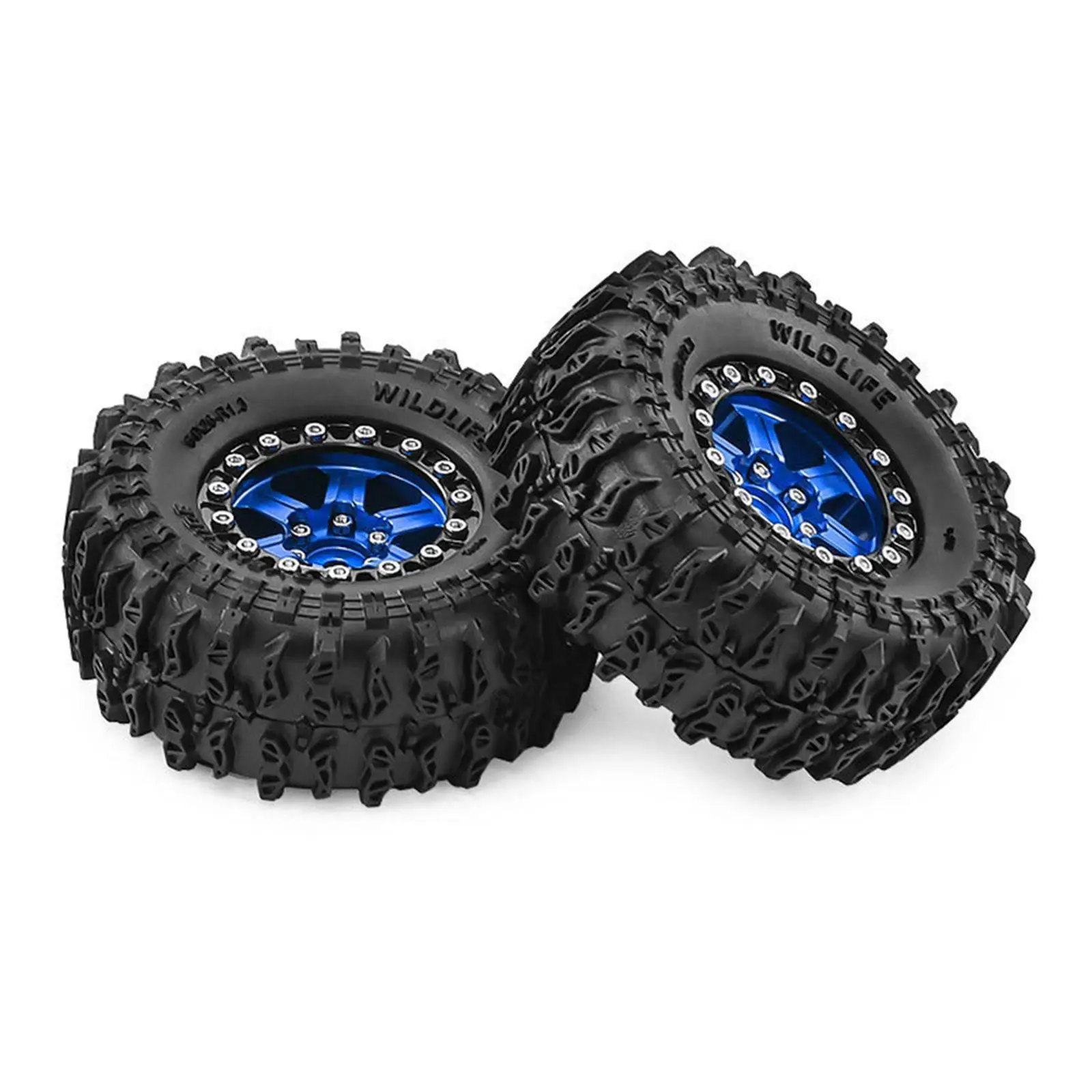 4 Pieces RC Wheels Tires Professional Replacement Simple Installation DIY Accs Lightweight for 1/18 -18 SCX24