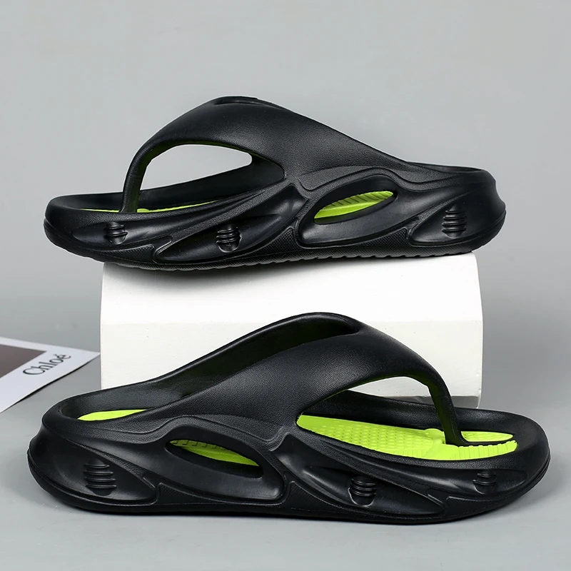 

YRZL Summer Slippers Men Flip Flops Comfortable Lightweight Anti Slip Casual Beach Sandals Breathable Soft Sole Shoes For Men