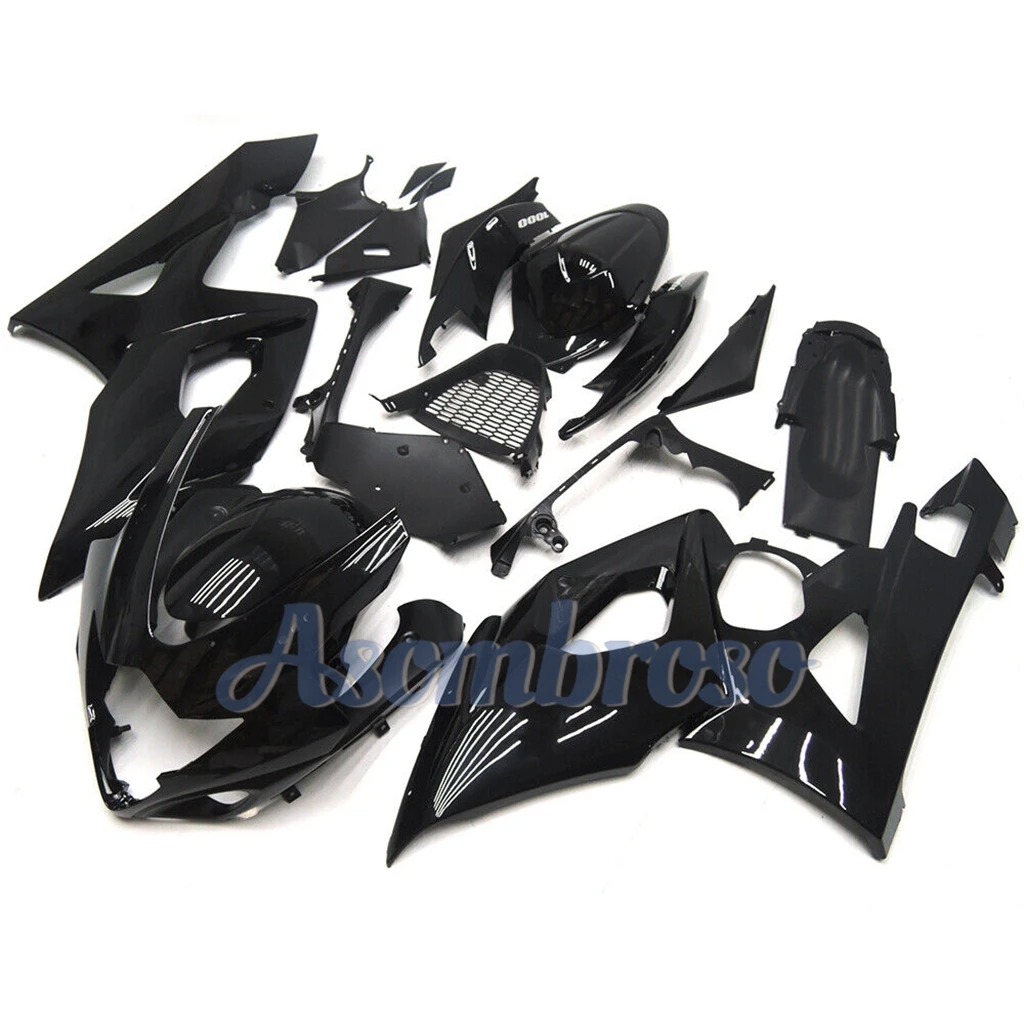 Gloss Black Fairing kit for Suzuki GSXR1000 2005 2006 k5 05 06 gsxr 1000 Sportbike Wrecked Rebuild Protective cover