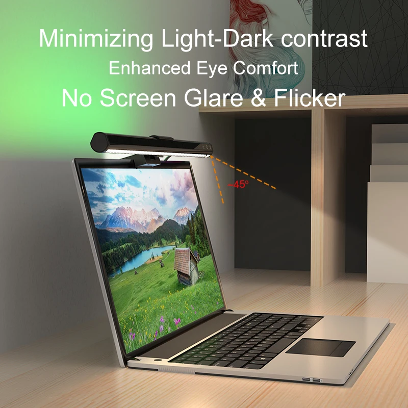 LED Eye Protection Screen Lighting Bar Reading Dimming Color Temperature Night Light RGB Game Background Atmosphere Light view 2