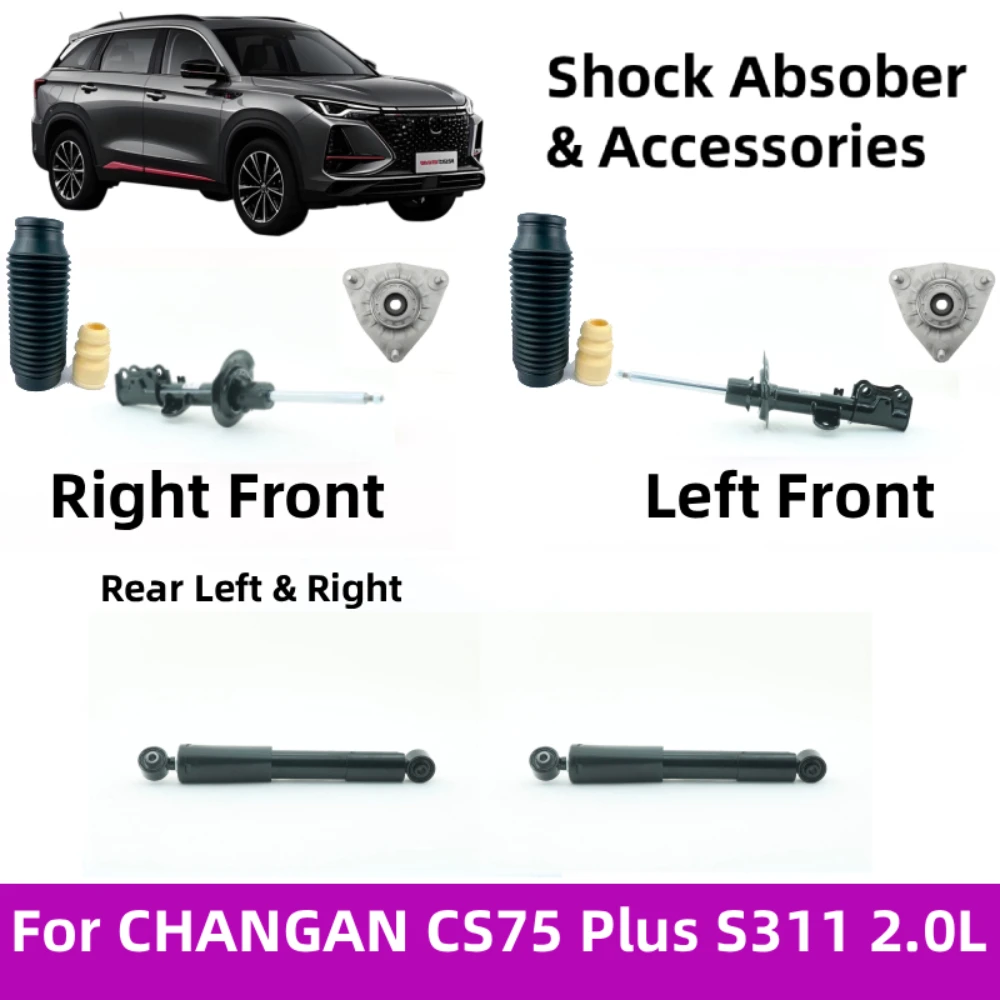 Para CHANGAN CS75 Plus S311 2.0L: Amortecedor Dianteiro e Suporte de Amortecedor, Coifa de Proteção e Kit de Batente de Suspensão, Rolamento