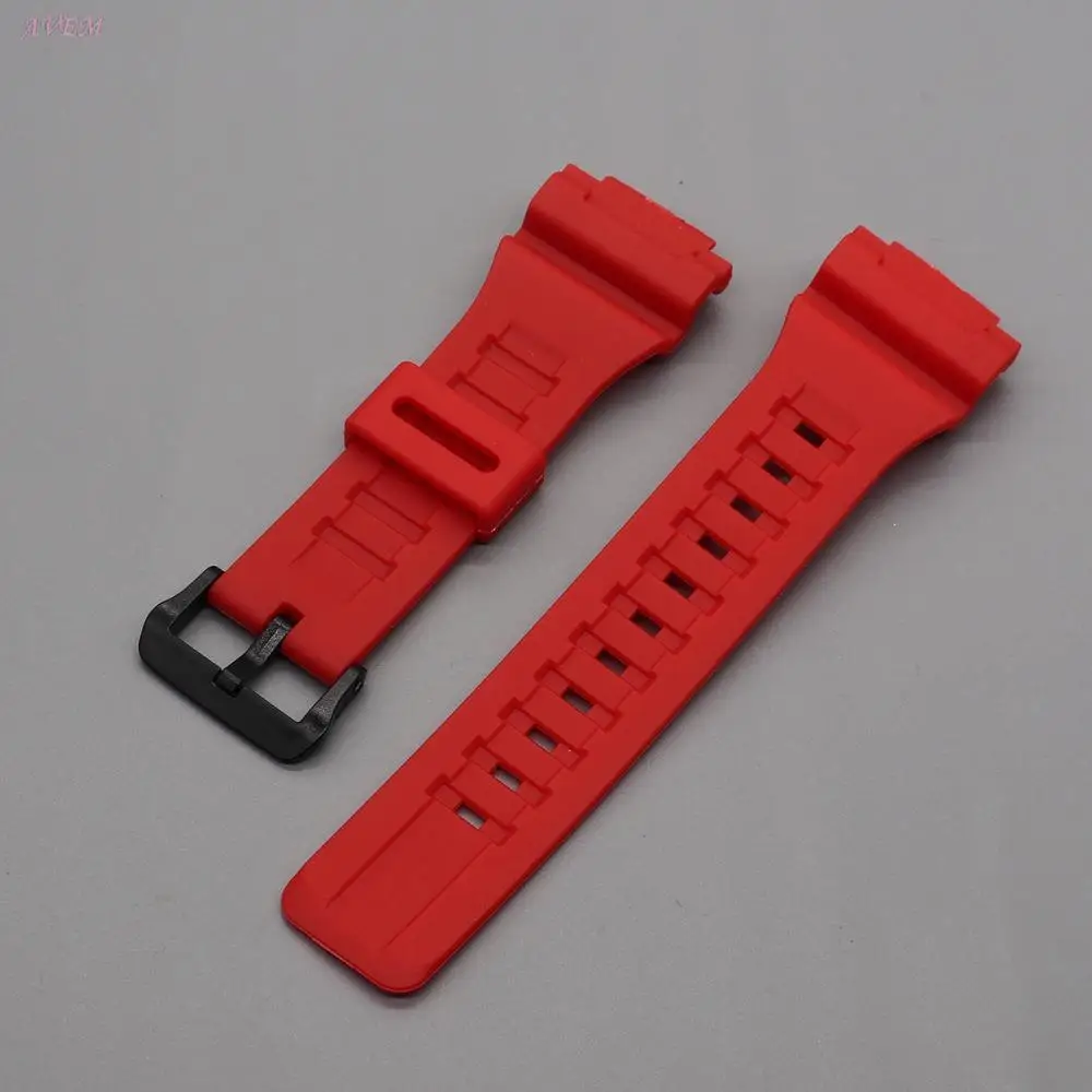 Resin Strap For Casio AQS810 AEQ-110W W-735H Replace Watch Band 18mm Rubber Sport Waterproof Belt Accessories