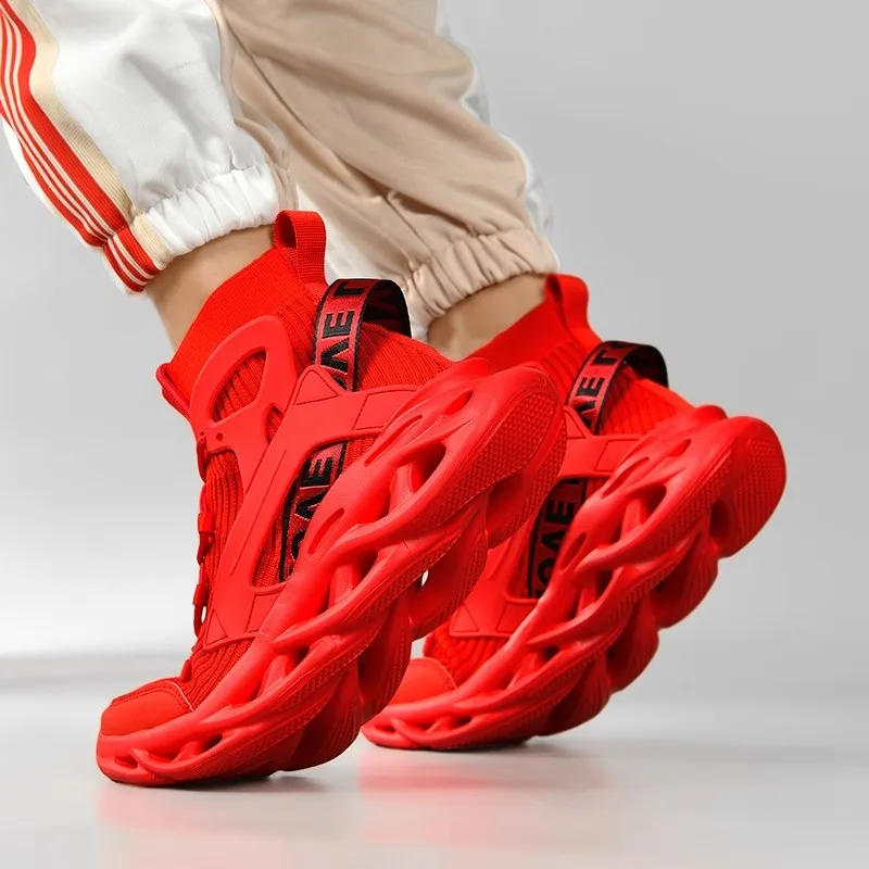 

High-quality men's fashion high-top sports shoes, comfortable running shoes with shock absorption and breathability.