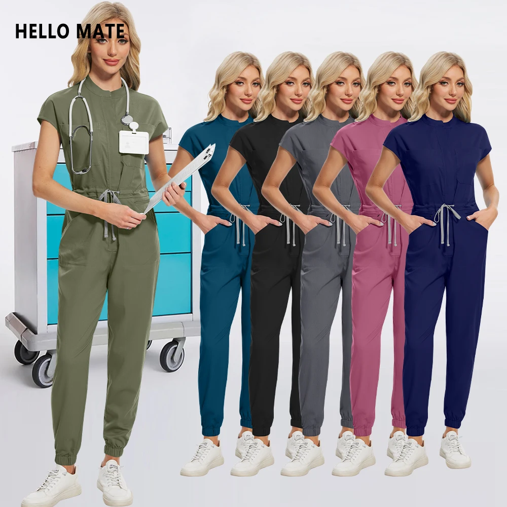 

Anesthesiologist Doctor Nurse Uniforms Hospital Pharmacy Clinic Overalls Medical Surgeon Nursing Clothes Dental Beauty Jumpsuits