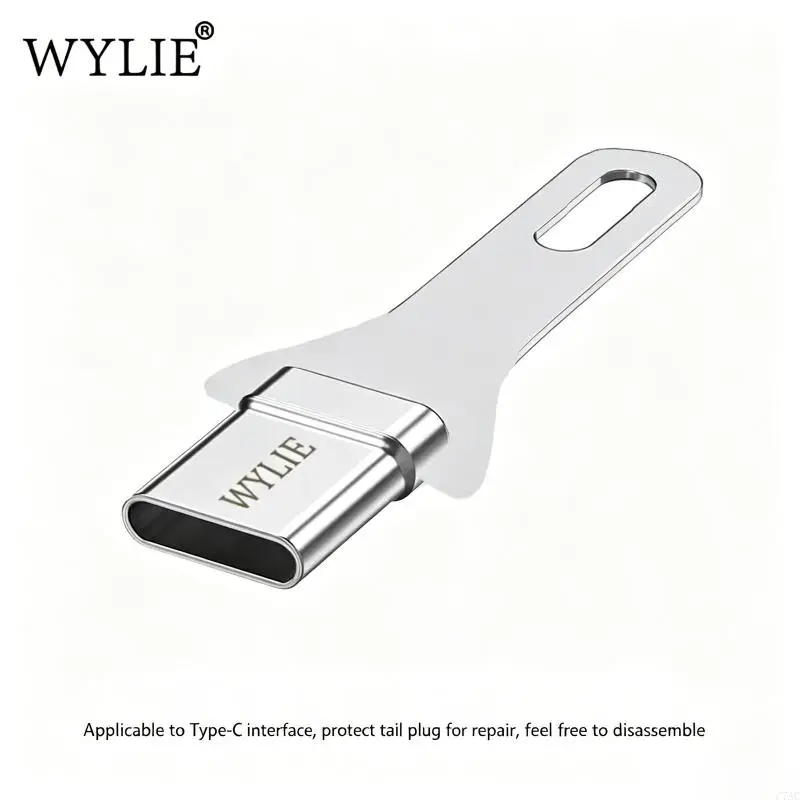 5Pcs Sturdy Type C Chargers Port High Quality Nonrust Steel Type C Connectors Protectors For Enhancing Safety C7AC