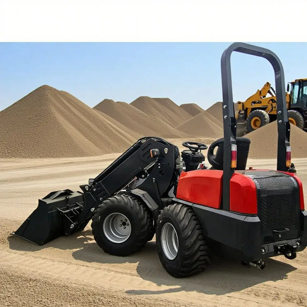 

European Customized Small Wheel Loader with Telescopic Arm Articulated Front Micro Wheel Loaders for Various Applications