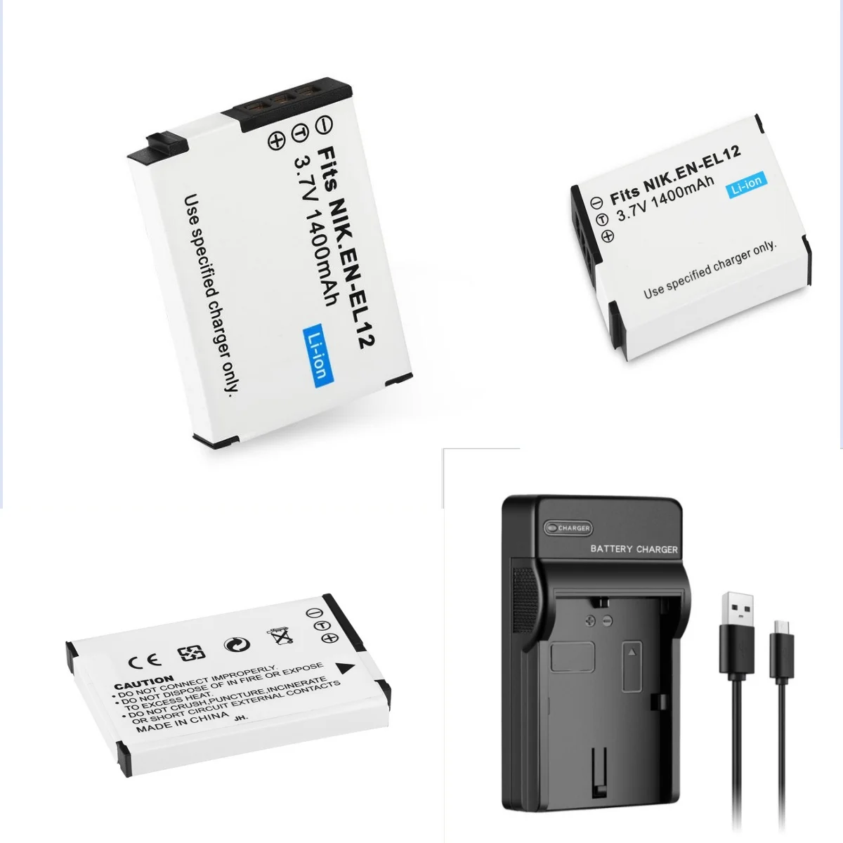 1400mAh EN-EL12 EL12 EN EL12 Bateria ou Carregador de Câmera Para Nikon S620 S6200 S630 S6300 S640 S70 S710 S8000 Bateria de Câmera