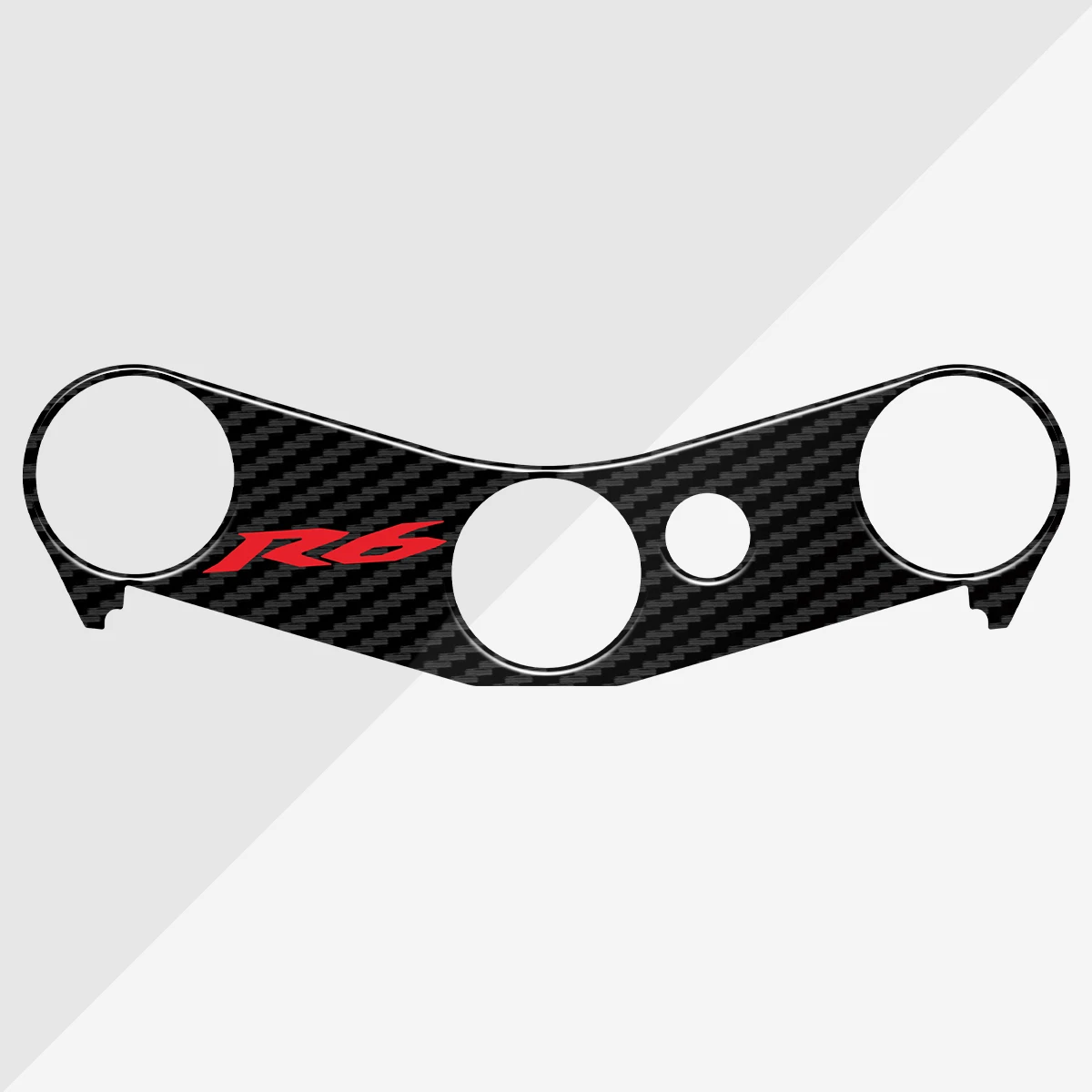 3D Resin Motorcycle Carbon Fiber Stickers Top Triple Clamp Yoke Case for YAMAHA YZF-R6 R 6 2006-2016 2007 2008 2009 2010 2011