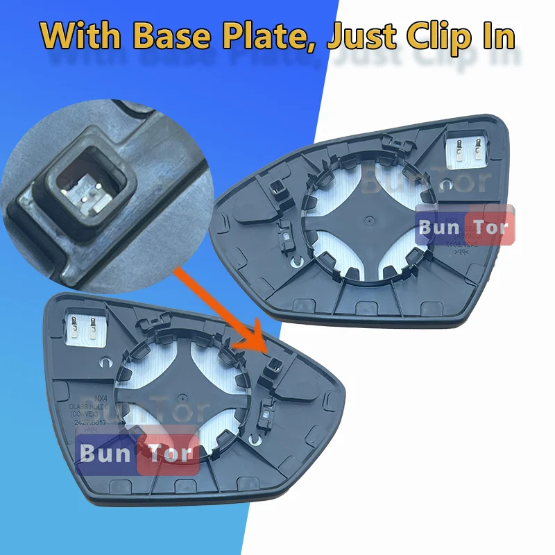 For Hyundai TUCSON 2021 2022 2023 2024 2025 Left&Right Rearview Mirror Glass With BSD Heated/8761121-N9000/Car Wing Mirror Parts