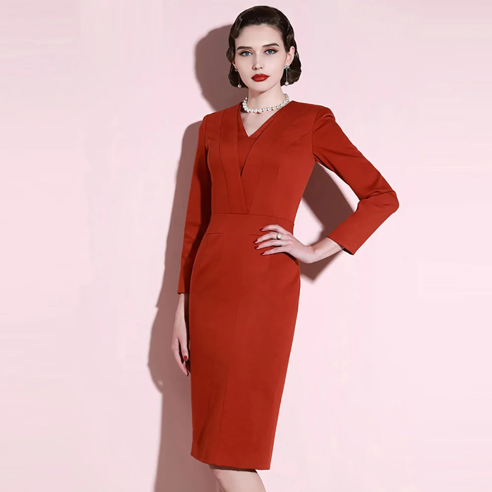 Designer Original High End Waist Collection Show Slim Fit Professional Dress Temperament New Ol Girl