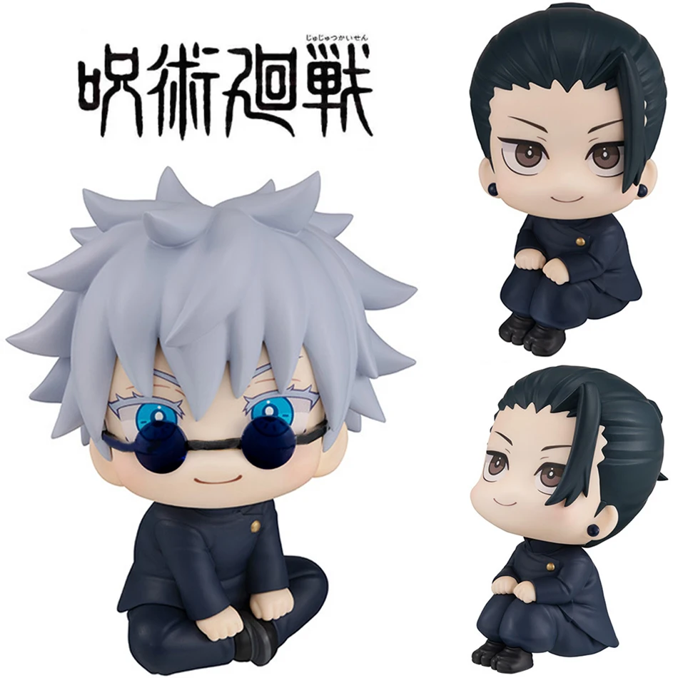 Figurka Anime Cute Fushiguro Toji Jujutsu Kaisen figurka Gojo Satoru wersja Q lalka Geto Suguru statua 10cm Model z pcv zabawki