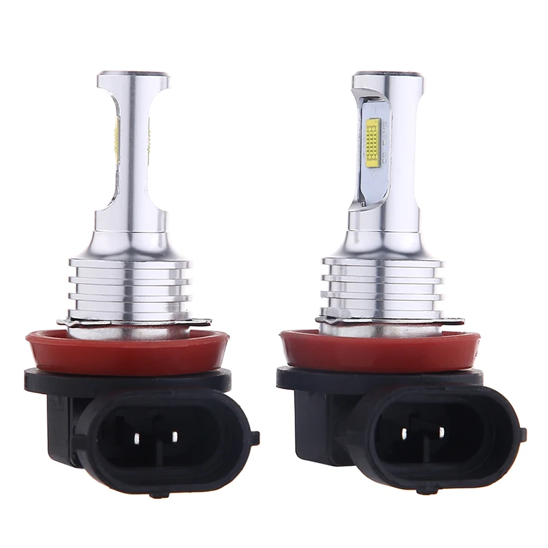 Bombilla LED antiniebla para conducción de coche, lámpara de 2 piezas H8 H11 HB4 9006 HB3 9005, CSP, luz blanca, amarilla, azul, verde, 12V y 24V