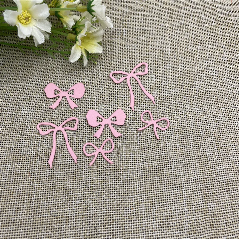 6 Pcs Bow tie Metal Cutting Dies Stencils For DIY Scrapbooking Decorative Embossing Handcraft Template