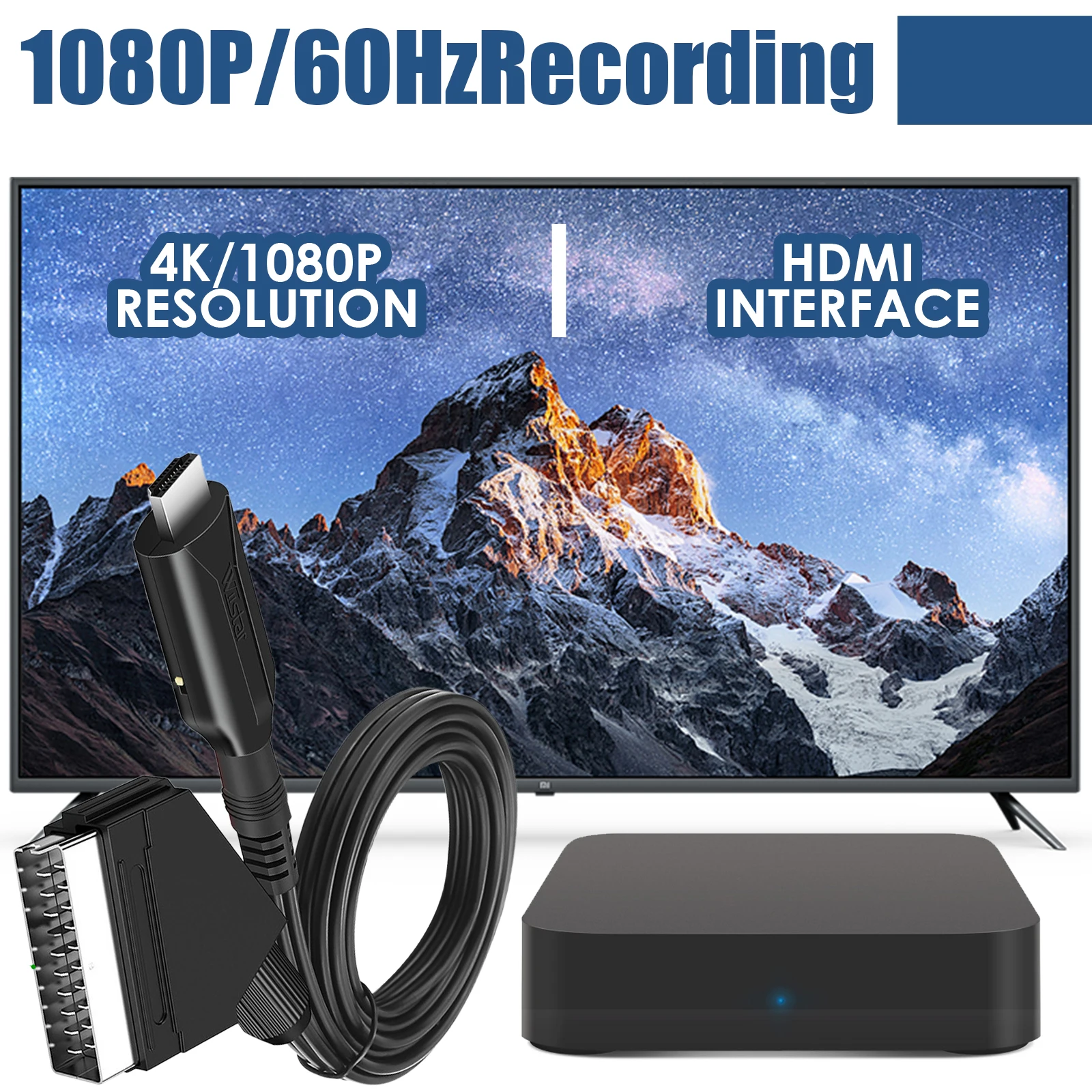 Adaptador compatível com scart - Scart To Hdmi avaliação e preço