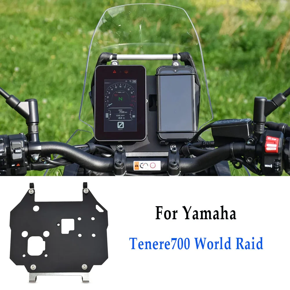 2024 Tenere 700 World Raid Accessories For Yamaha Tenere700 World Raid Cell Phone Navigation Mount Multi-Monitor Dock GPS 2023-