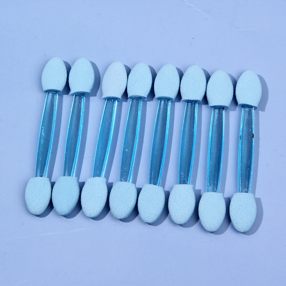 50 قطعة من فرش ظلال العيون إسفنجة مزدوجة الجوانب للنساء، أداة توزيع مستحضرات التجميل، هدية للنساء