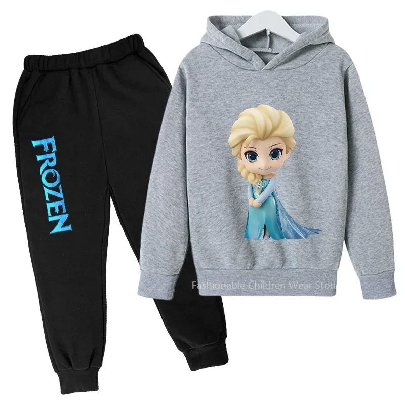 

Stylish Disney Princess Hoodie & Joggers for Children - Autumn/Spring Cotton Look, Perfect for Boys & Girls in Korean Fashion