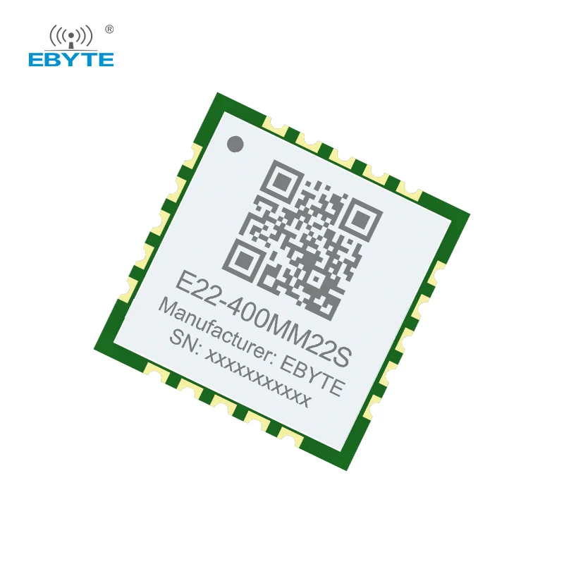 Módulo LoRa SX1262 SX1268 433/470MHz 868/915MHz EBYTE E22-400/900MM22S Tamaño ultra pequeño SMD Orificio de sello de bajo consumo de energía