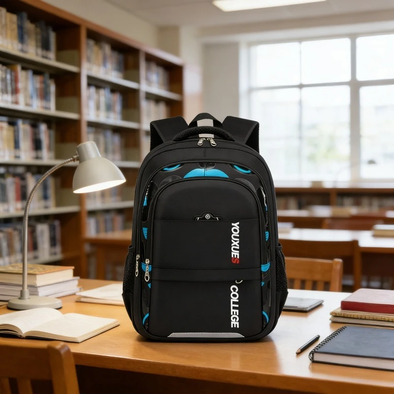 Kids Backpack Waterproof School Bag Lightweight Book Pack For Primary Student Teenager Boys Daily Study Outdoor Carry Supply
