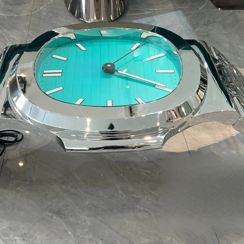 Personalized stainless steel coffee table Unique watch coffee table style Art furniture