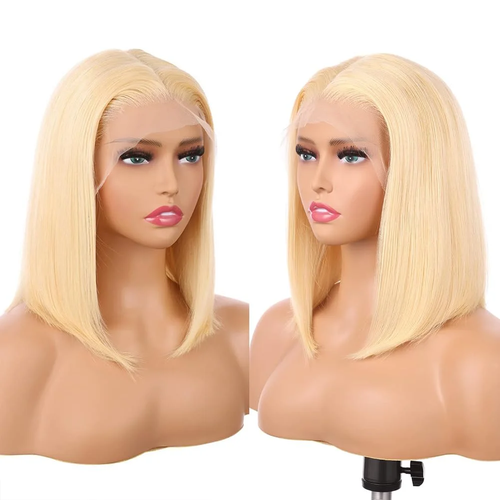 شعر مستعار أشقر شعر الإنسان بوب 13X4 الدانتيل الجبهة بوب شعر مستعار 613 الدانتيل شعر مستعار أمامي شعر الإنسان 200% الكثافة مناسبة للنساء لارتداء