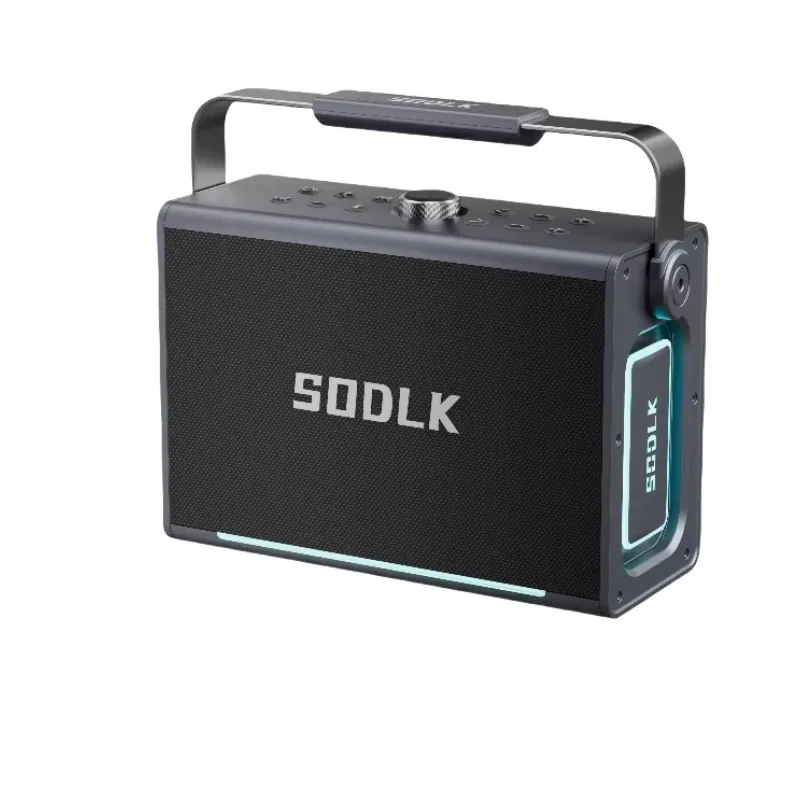 مكبر صوت عالي الطاقة 200 وات مع ميكروفون مزدوج مكبرات صوت لاسلكية محمولة للحفلات والتنزه والتخييم Sodlk S1117 #2