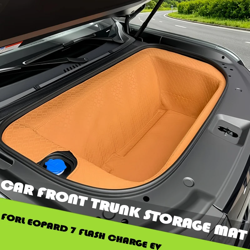 

Car Front Trunk Storage Mat Fit for BYD Leopard 7 Titanium 7 25-26 Flash Charge EV Version Car Front Hood Leather Storage Mat