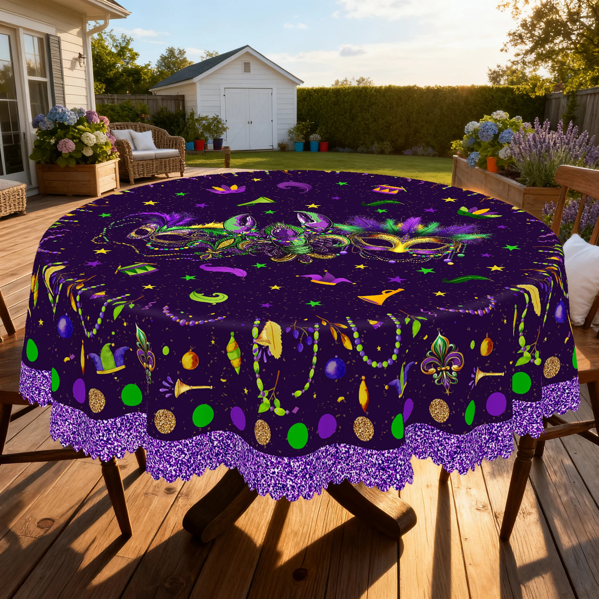 1 Piece of Purple Mardi Gras T - Home Decor New Orleans ulasan dan harga
