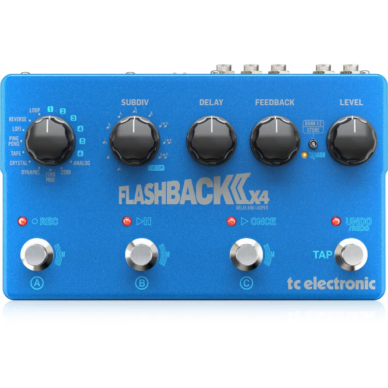 TC ELECTRONICS FLASHBACK 2 X4 DELAY Electric Guitar Bass Distortion Single Block Effect Offers Guitar Effect