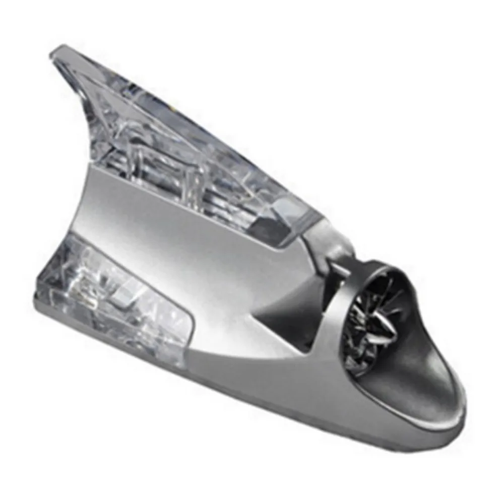 Wind Powered Auto Safe Warning Lamp Shark Fin Shaped Waterproof LED Warning Flashing Light Rear-end Avoidance Durable