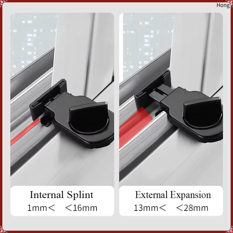 Adjustable Sliding Window Safety Locks 2 Pack Child Window Limit Stoppers