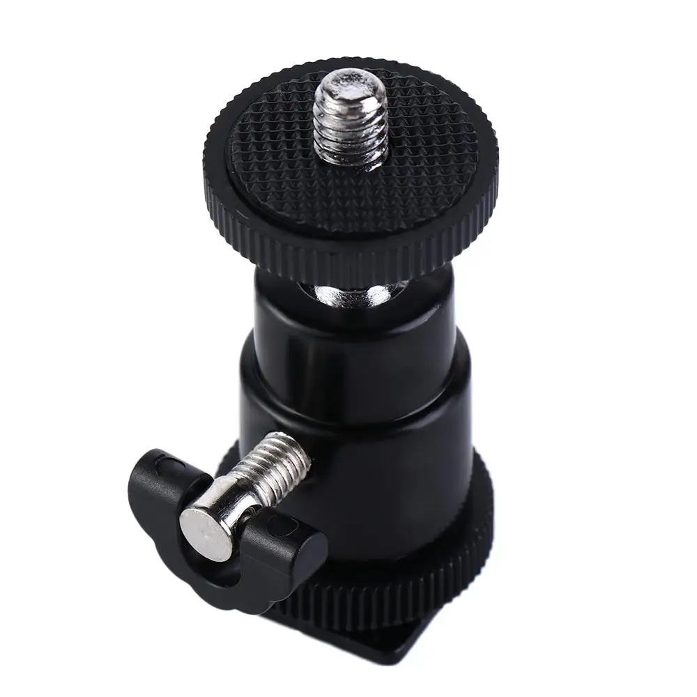 DV 360 Degree Rotary Mount Aluminum Video Camera Flash Bracket Tripod Ballhead Holder Camera Tripod Tripod Ball Head