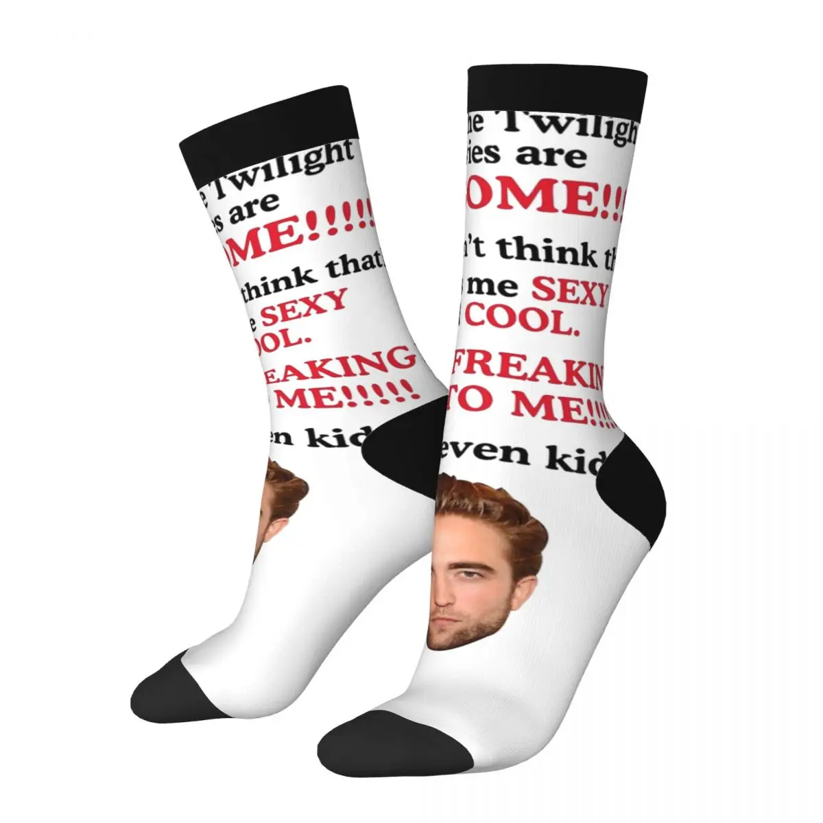 Robert Pattinson Edward Socks Men Women Fashion The Twilight Saga Socks Novelty Spring Summer Autumn Winter Socks Gifts