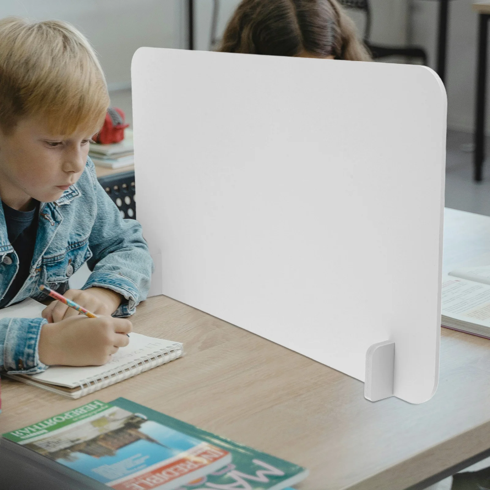 

Soundproof Desk Divider 50X30cm Room Partition Panel Anti Droplet Guard for Office School Dining Table