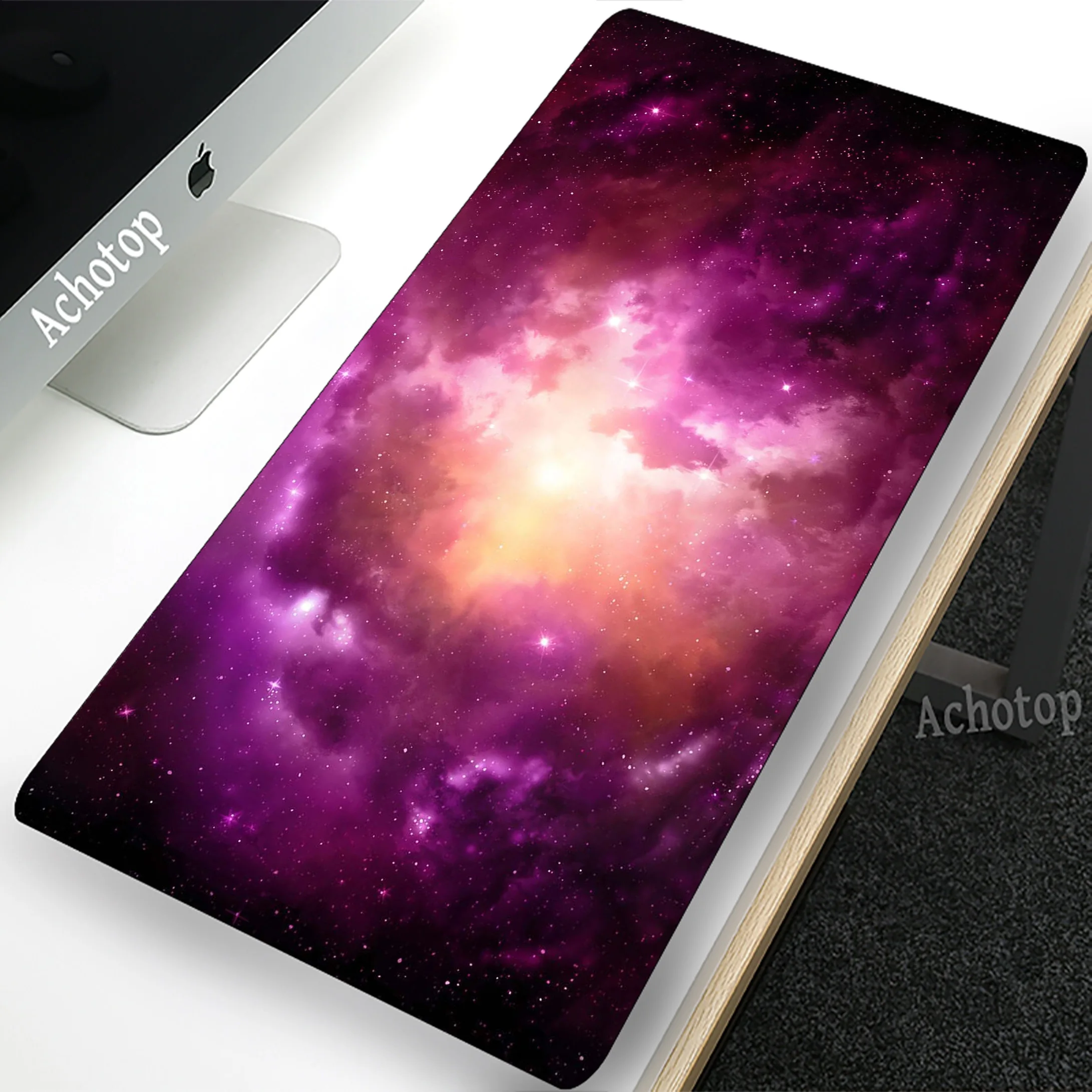 

Blue Purple Cloud Space Locking Edge Large Mouse Pad Gamer Mousepad Office Accessories For Desk Mat Game Keyboard Pads 900x400mm