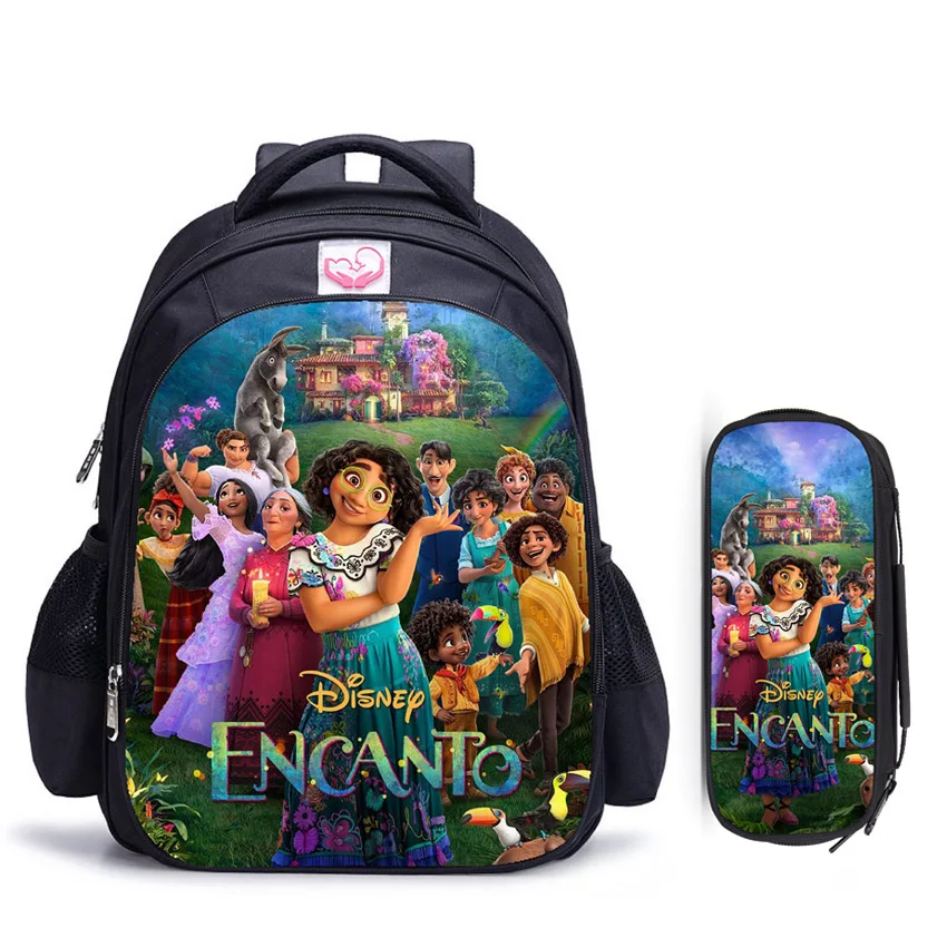 

16 Inch Disney Encanto Backpack Kids Boys Girls School Shoulder Bags Daily Bags Teenager Student College Mochila Cosplay Bag