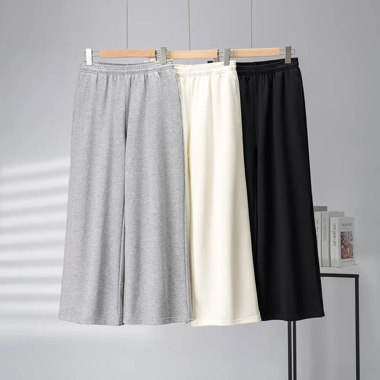 

Спортивные брюки с широкими штанинами для похудения, модные универсальные свободные джоггеры с высокой талией, длинные брюки с асимметричным элементом, для повседневной носки