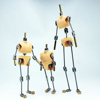 DIY not ready animation studio armature kit for stop motion puppet with silicone body