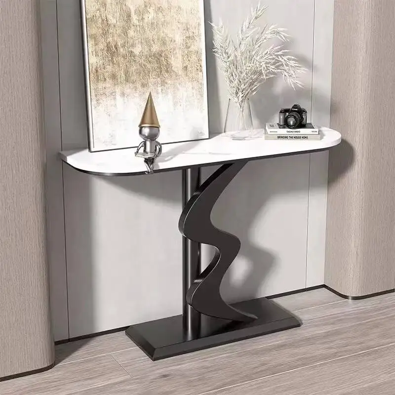

Console Metal Vintage Midcentry Table Luxury Hallway Entrance Console Table Nordic Lobby Wohnzimmer Tisch Living Room Furniture