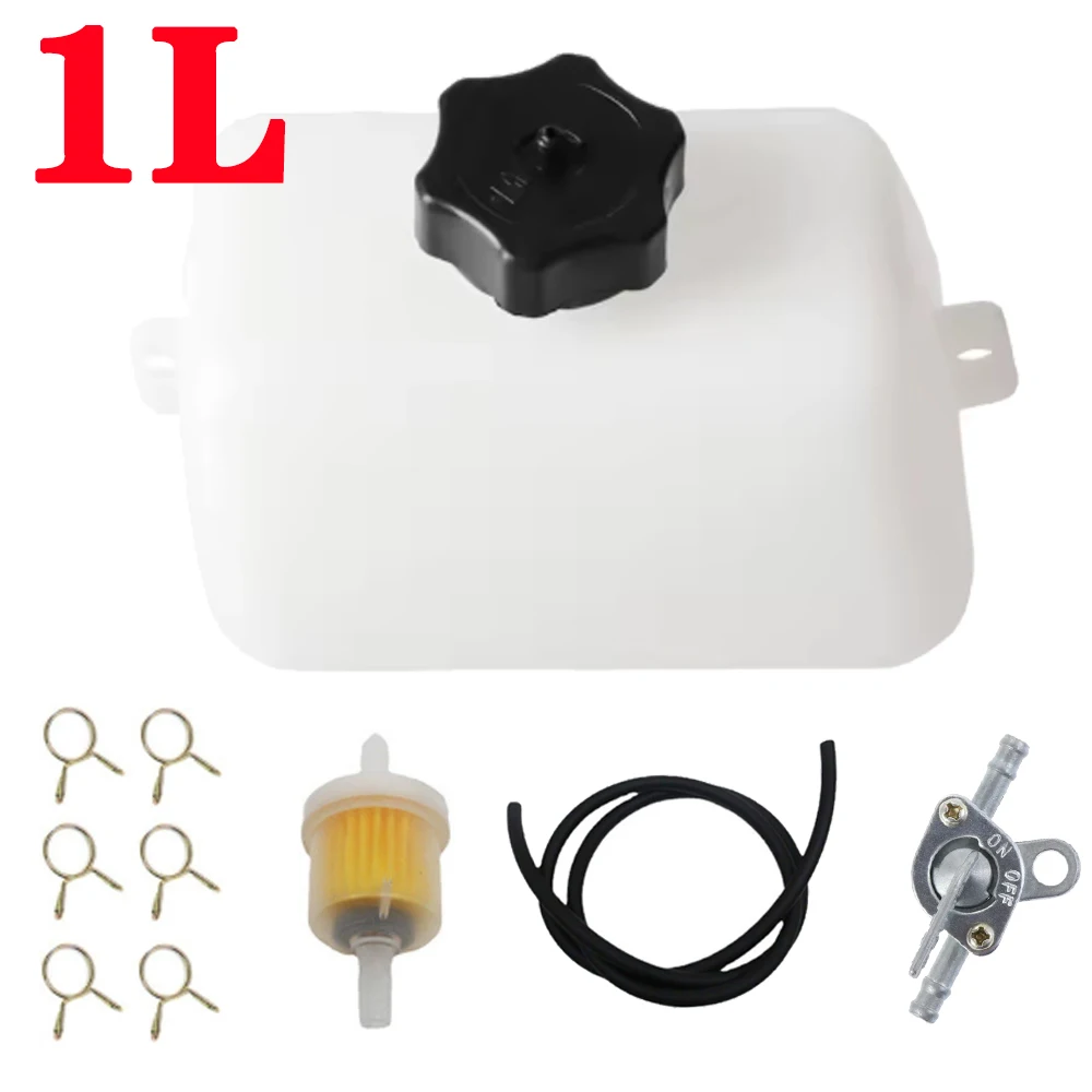 Motorcycle Petrol Fuel Tank For Lawn Mower 49cc Mini Moto Pit Bike Dirt Bike Dirtbike ATV Go Kart Karting 1L Moto Accessories