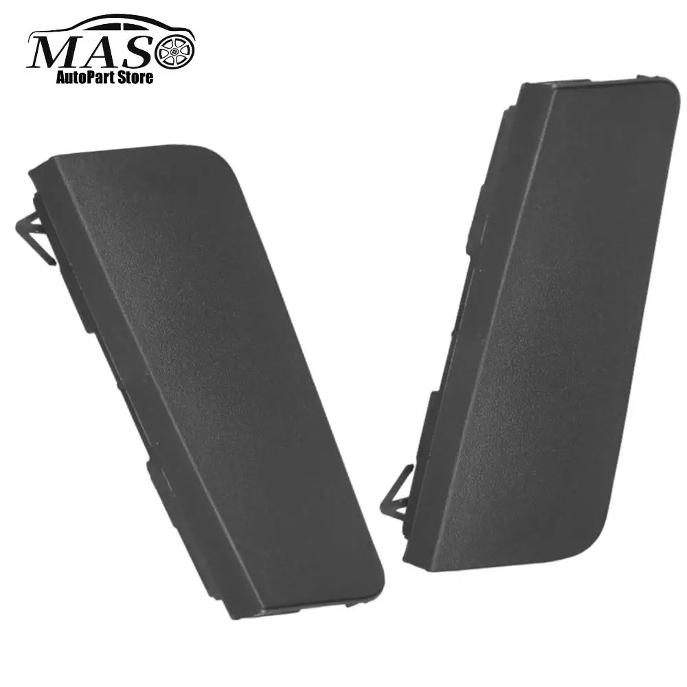 2pcs Front Bumper Tow Towing Eye Hook Cover Cap Primer Black for Toyota RAV4 LE 2019 2020 2021 US Version 53286-42130