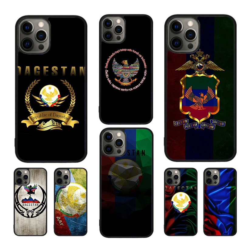 Dagestan National Flag Mobile Phone Cases Cover For iPhone 16 15 14 12 13 mini 11 Pro MAX apple 6 7 8 Plus SE2020 Coque